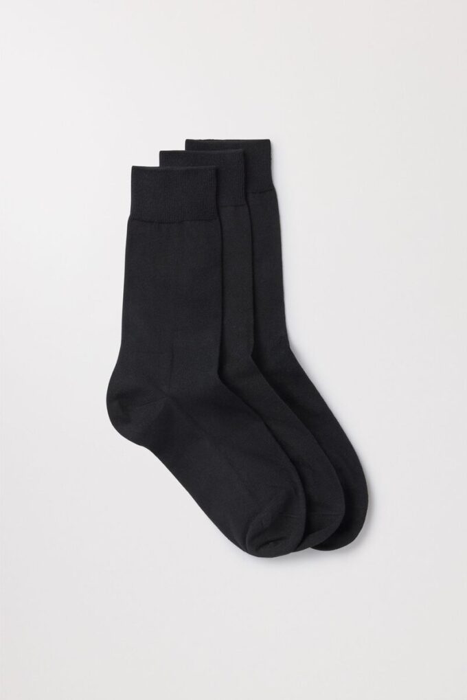 3-pack bomullssockor