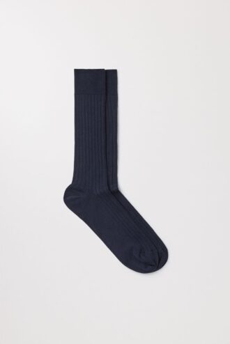 De ribbade merinosockorna