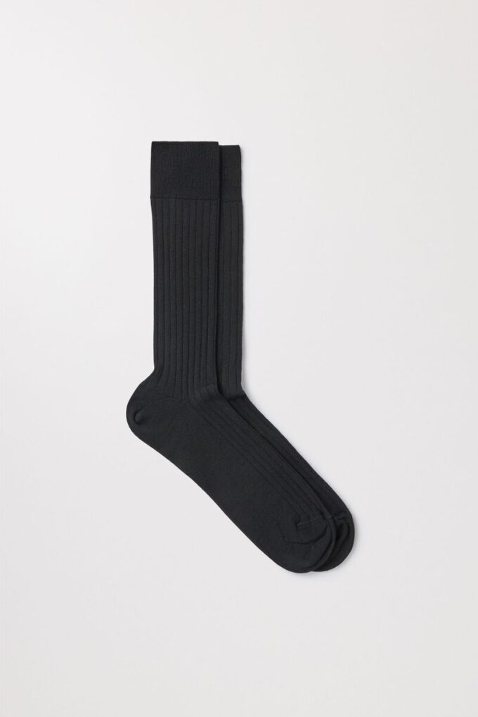 De ribbade merinosockorna