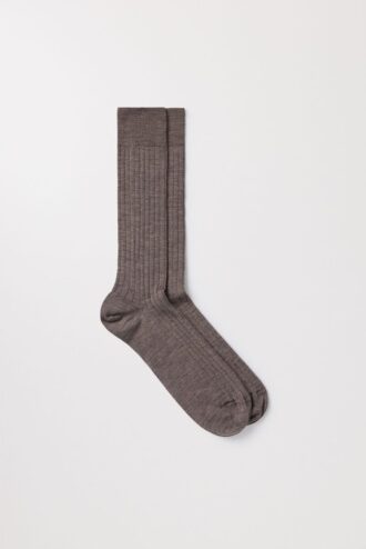 De ribbade merinosockorna