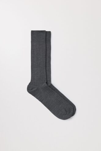De ribbade merinosockorna