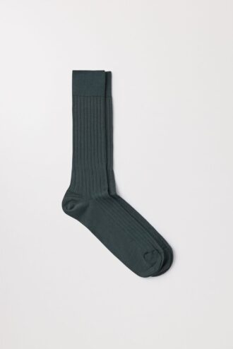 De ribbade merinosockorna