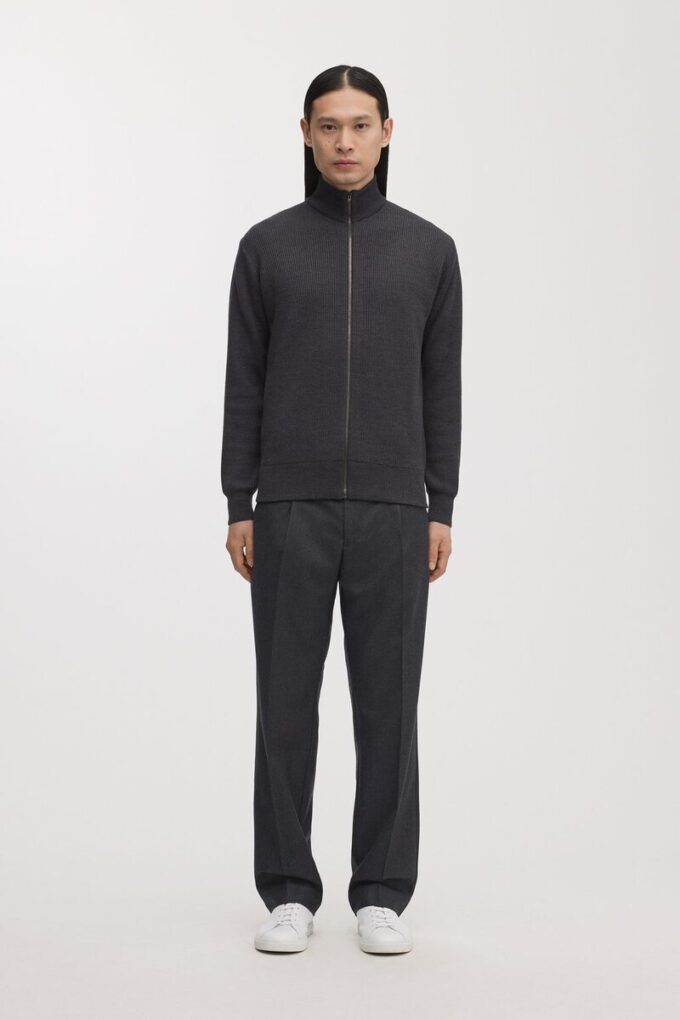 Merino Zip Cardigan
