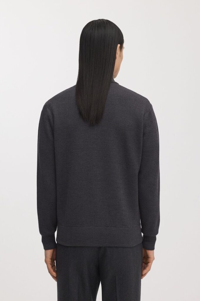 Merino Zip Cardigan