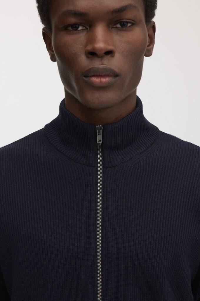 Merino Zip Cardigan