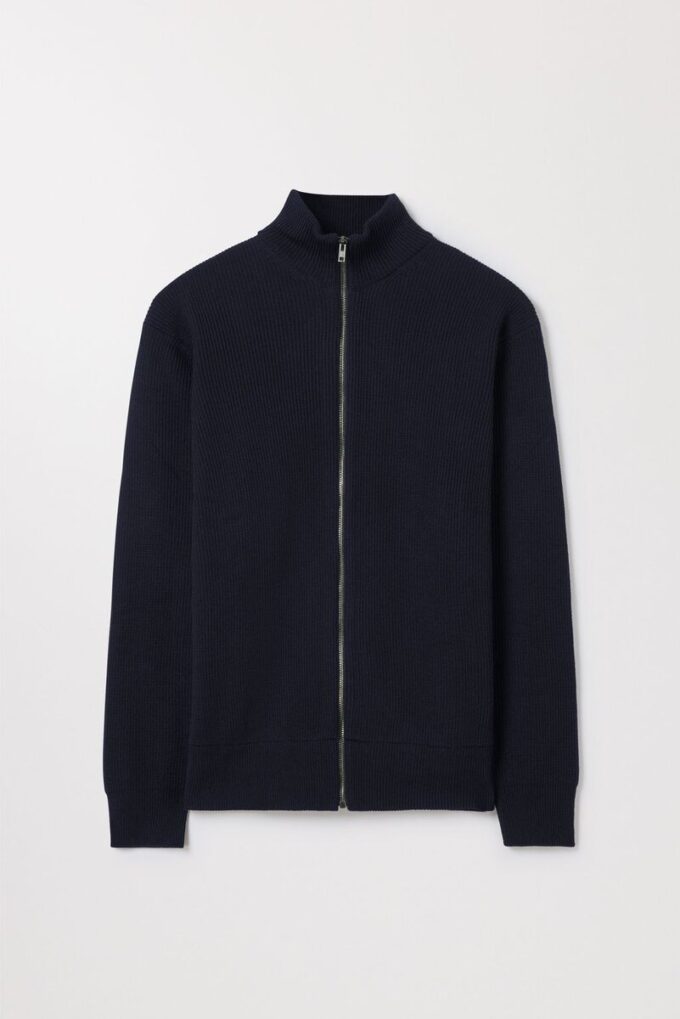 Merino Zip Cardigan
