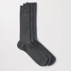 Ribbade merinosockor, 3-pack